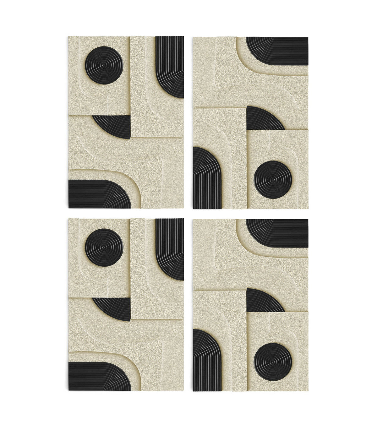 Element - Mango Wood 4 Piece Wall Art