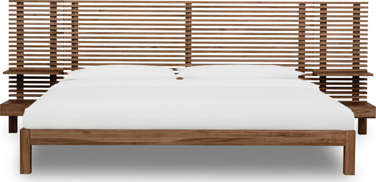 Tanner - Solid Ash Wall Bed With Integrated Nightstands
