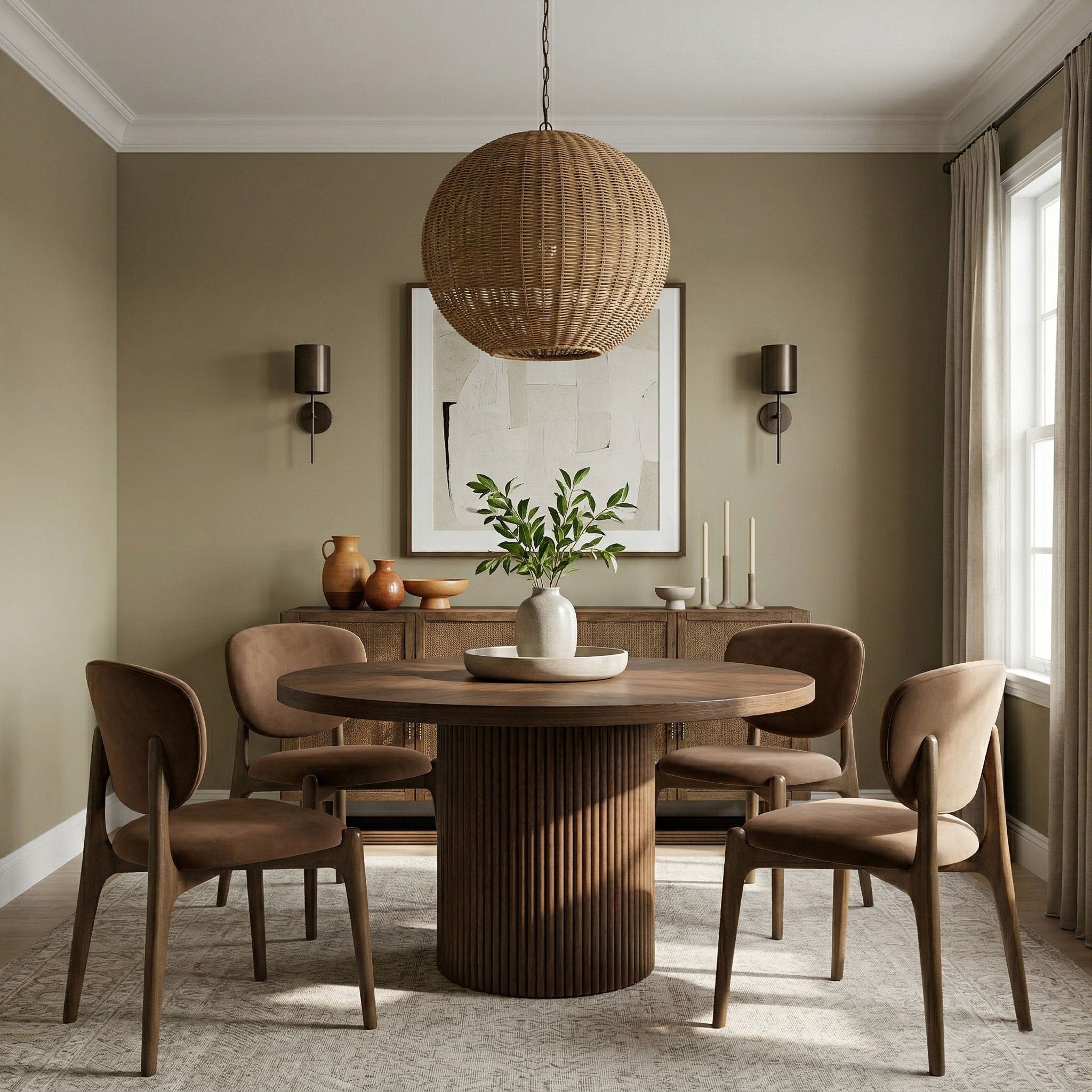 Velora - Upholstered Dining Chair (Set of 2) - Brown Base - Urban Living Furniture (Los Angeles, CA)