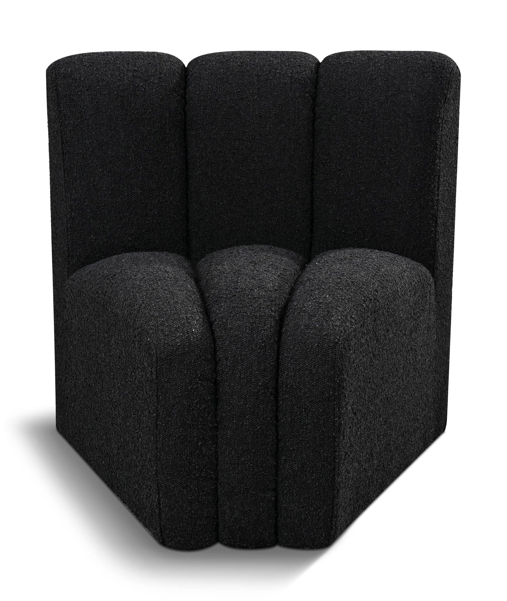 Arc - Boucle Fabric Curved Corner Chair - Urban Living Furniture (Los Angeles, CA)