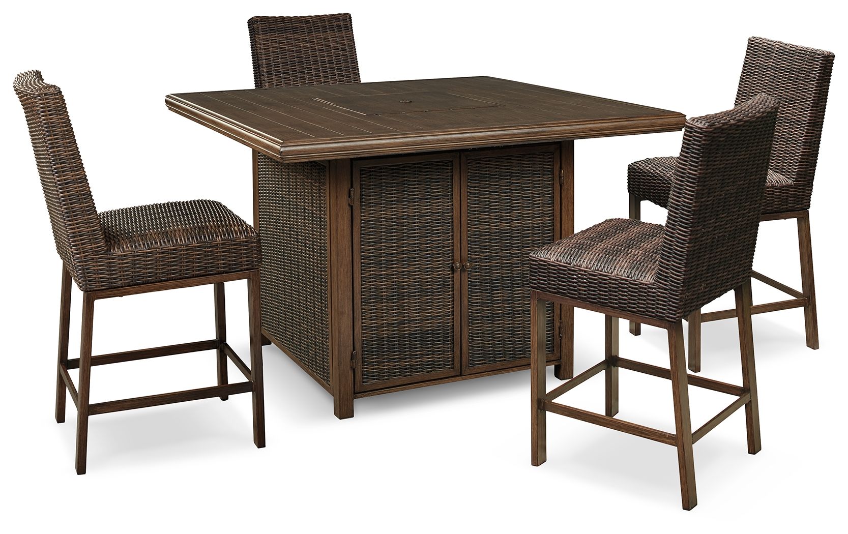 Paradise Trail - Outdoor Fire Pit Table Set - Urban Living Furniture (Los Angeles, CA)