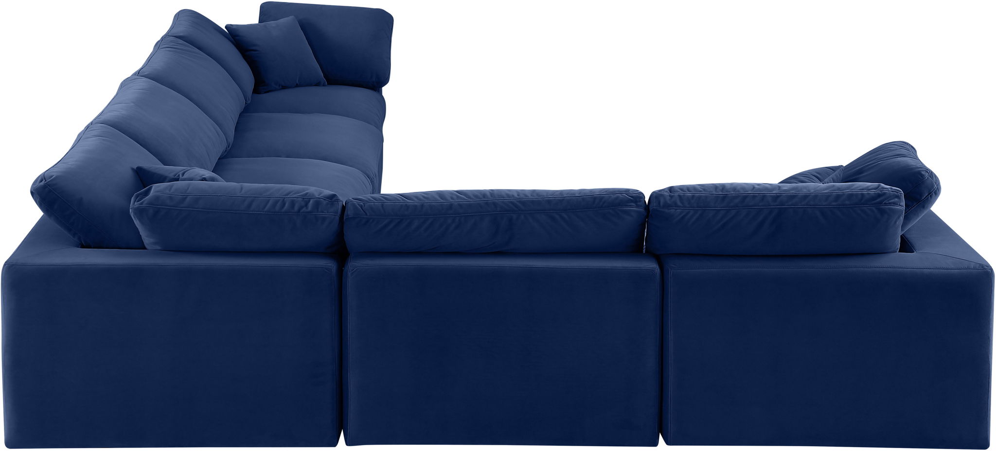 Comfy - 6 Piece Velvet Modular Corner Sectional - Urban Living Furniture (Los Angeles, CA)