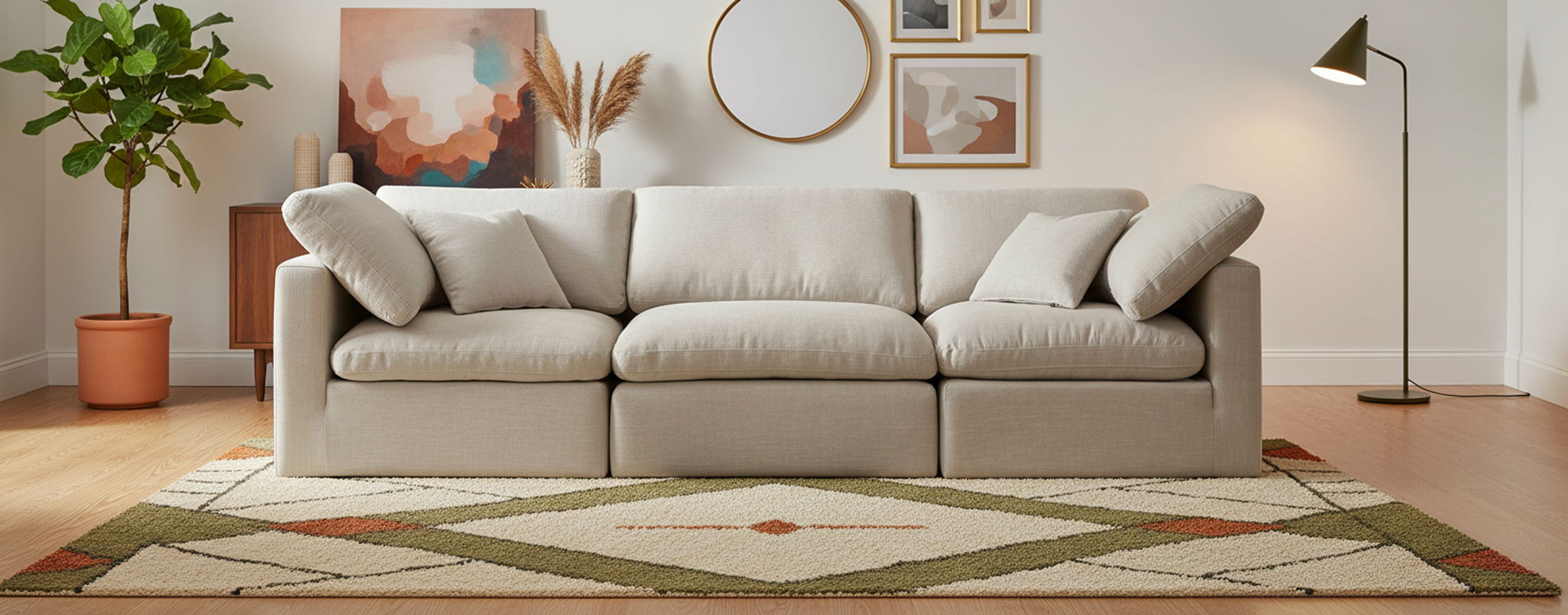 Indulge - Linen 3 Seat Modular Sofa - Urban Living Furniture (Los Angeles, CA)