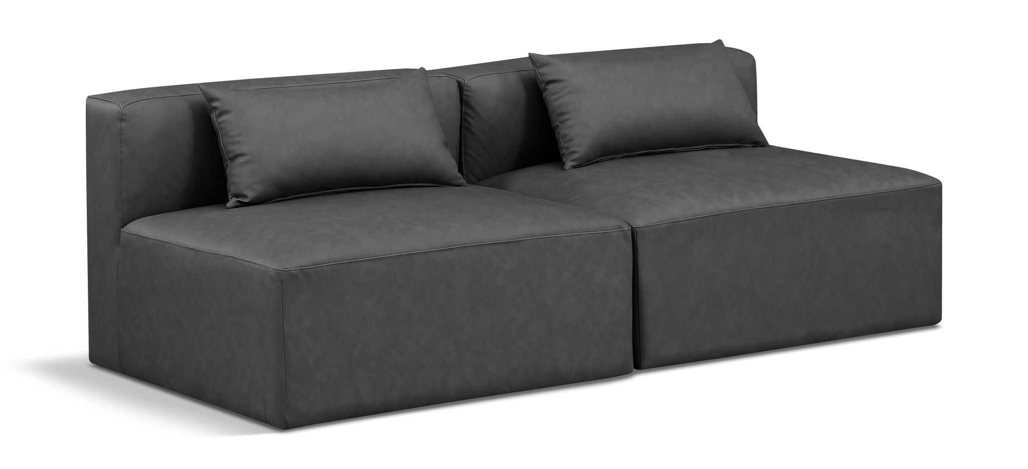 Cube - Modular 2 Seat Armless Sofa - Urban Living Furniture (Los Angeles, CA)