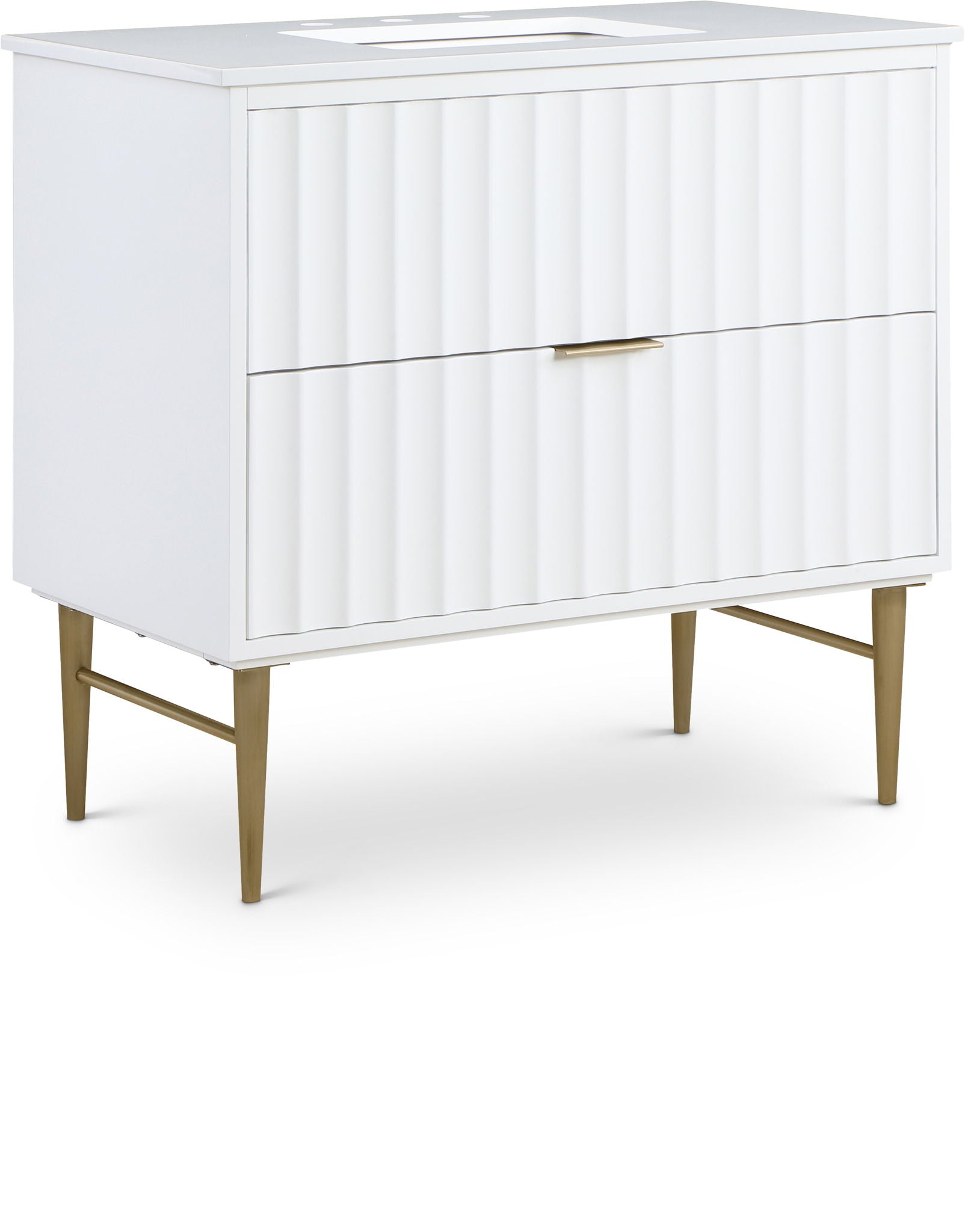 Modernist - Bathroom Vanity With Gold Legs - Urban Living Furniture (Los Angeles, CA)