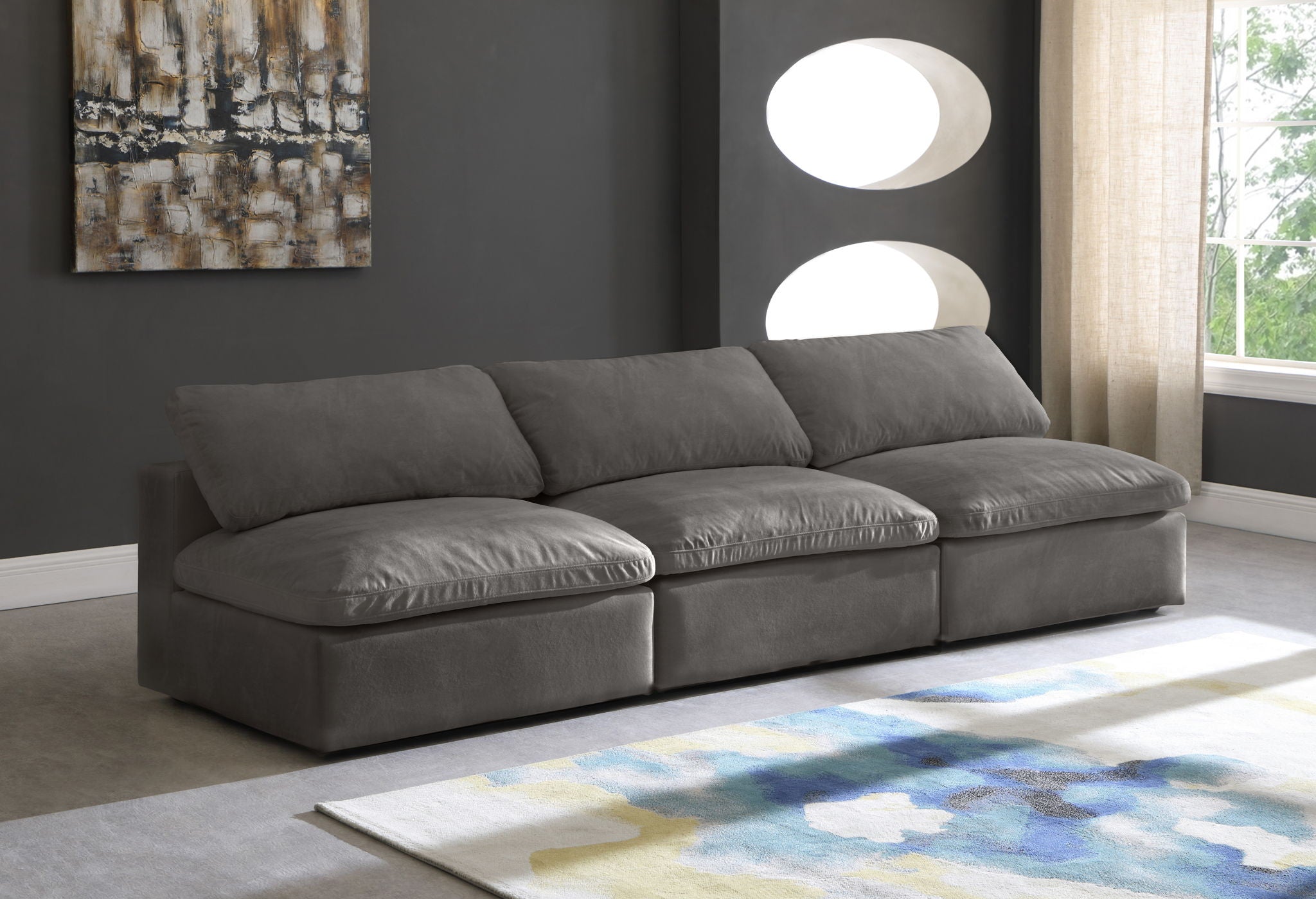 Cozy - Modular Armless 3 Seat Sofa - Urban Living Furniture (Los Angeles, CA)