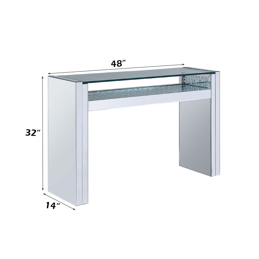 Nysa - Sofa Table - Mirrored & Faux Crystals - Urban Living Furniture (Los Angeles, CA)