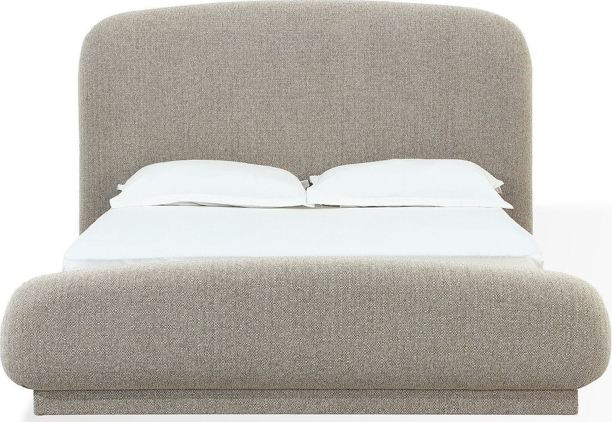Tirimbina - Chenille Upholstered Platform Bed