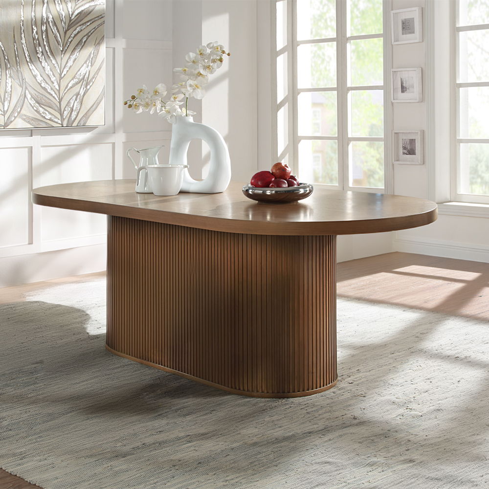 Gamarya - Dining Table - Dark Oak - Urban Living Furniture (Los Angeles, CA)