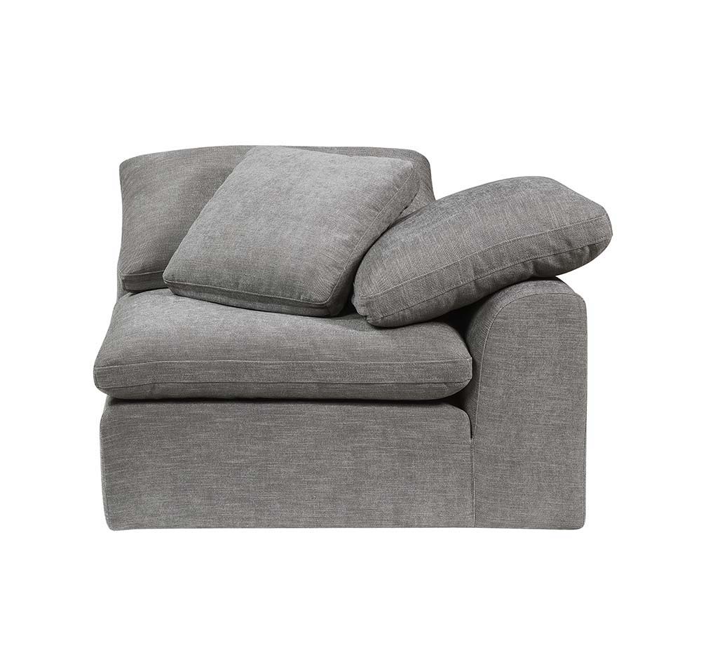 Naveen - Linen Modular Wedge With Pillow - Gray - Urban Living Furniture (Los Angeles, CA)
