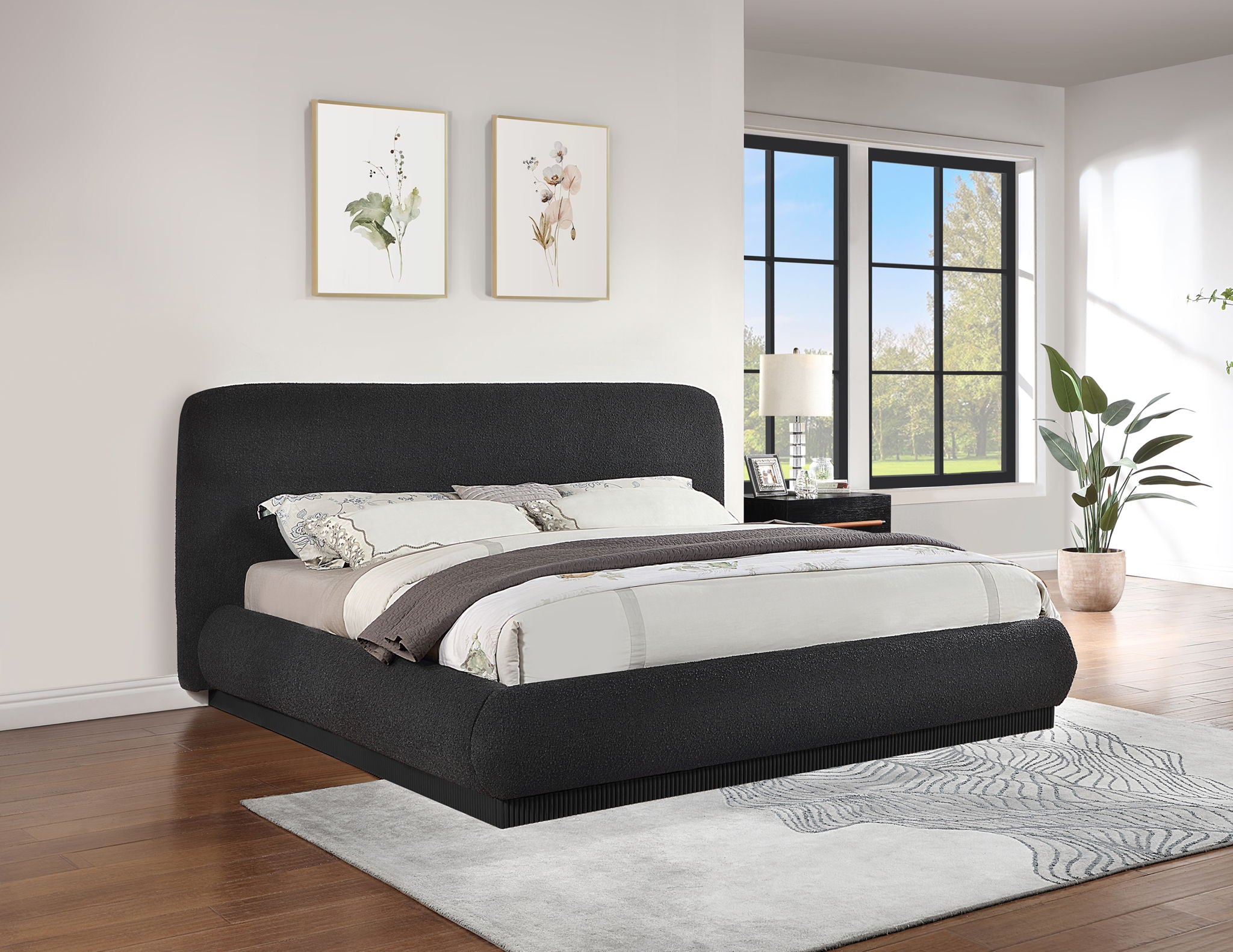 Rigby - Bed With Black Base - Urban Living Furniture (Los Angeles, CA)