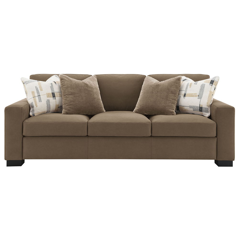 Darya - Sofa With 4 Pillows - Brown Suede Fabric - Urban Living Furniture (Los Angeles, CA)
