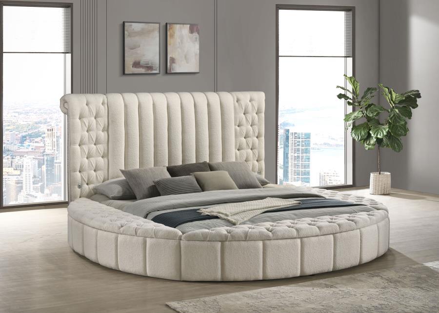 Sonya - Upholstered Round Storage Bed - Urban Living Furniture (Los Angeles, CA)