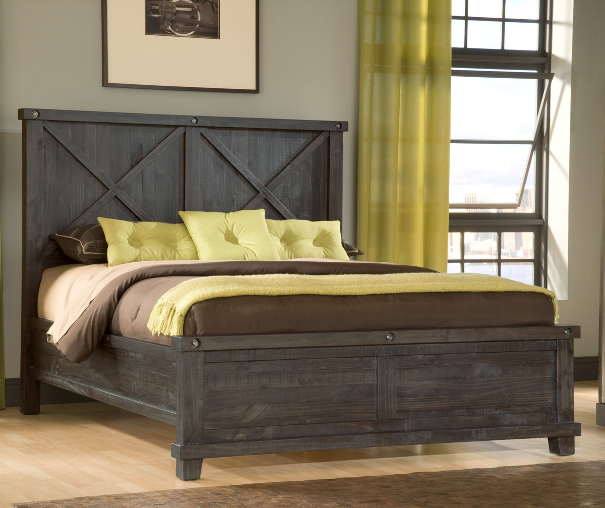 Yosemite - Solid Wood Panel Bed