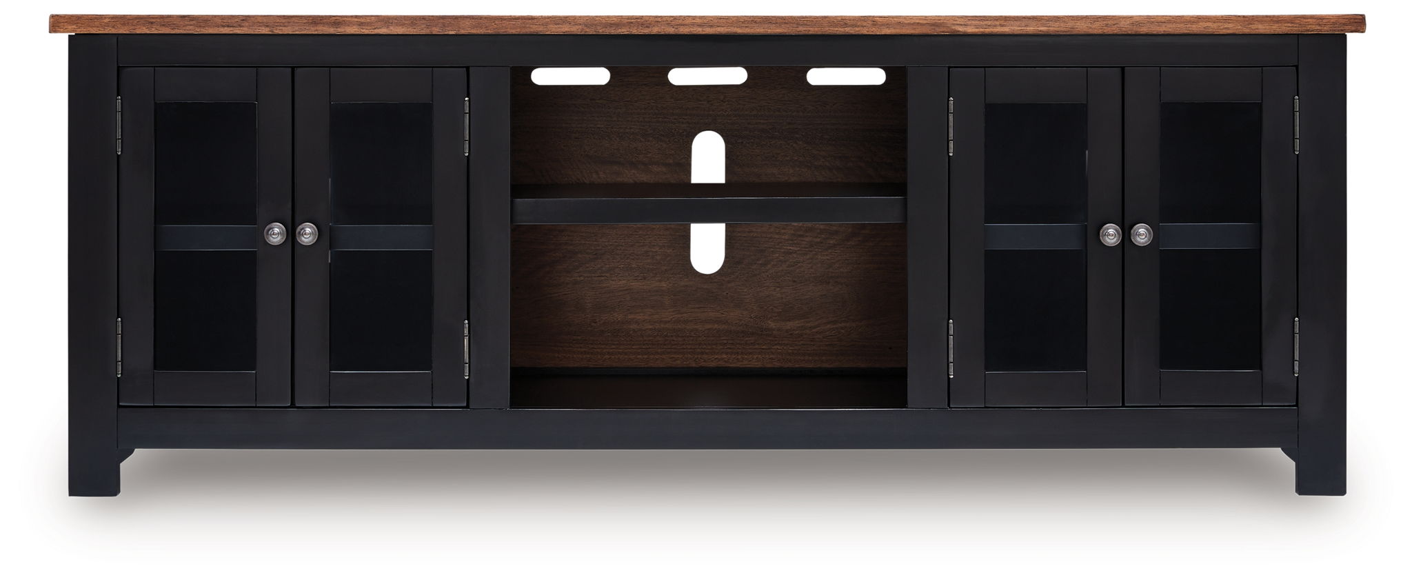 Wildenauer - Brown / Black - XL TV Stand With Fireplace Option - Urban Living Furniture (Los Angeles, CA)