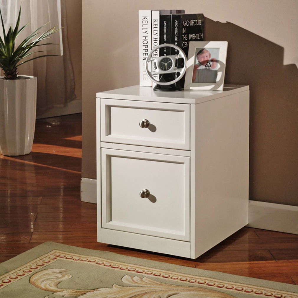 Boca - Rolling File Cabinet - Cottage White - Urban Living Furniture (Los Angeles, CA)