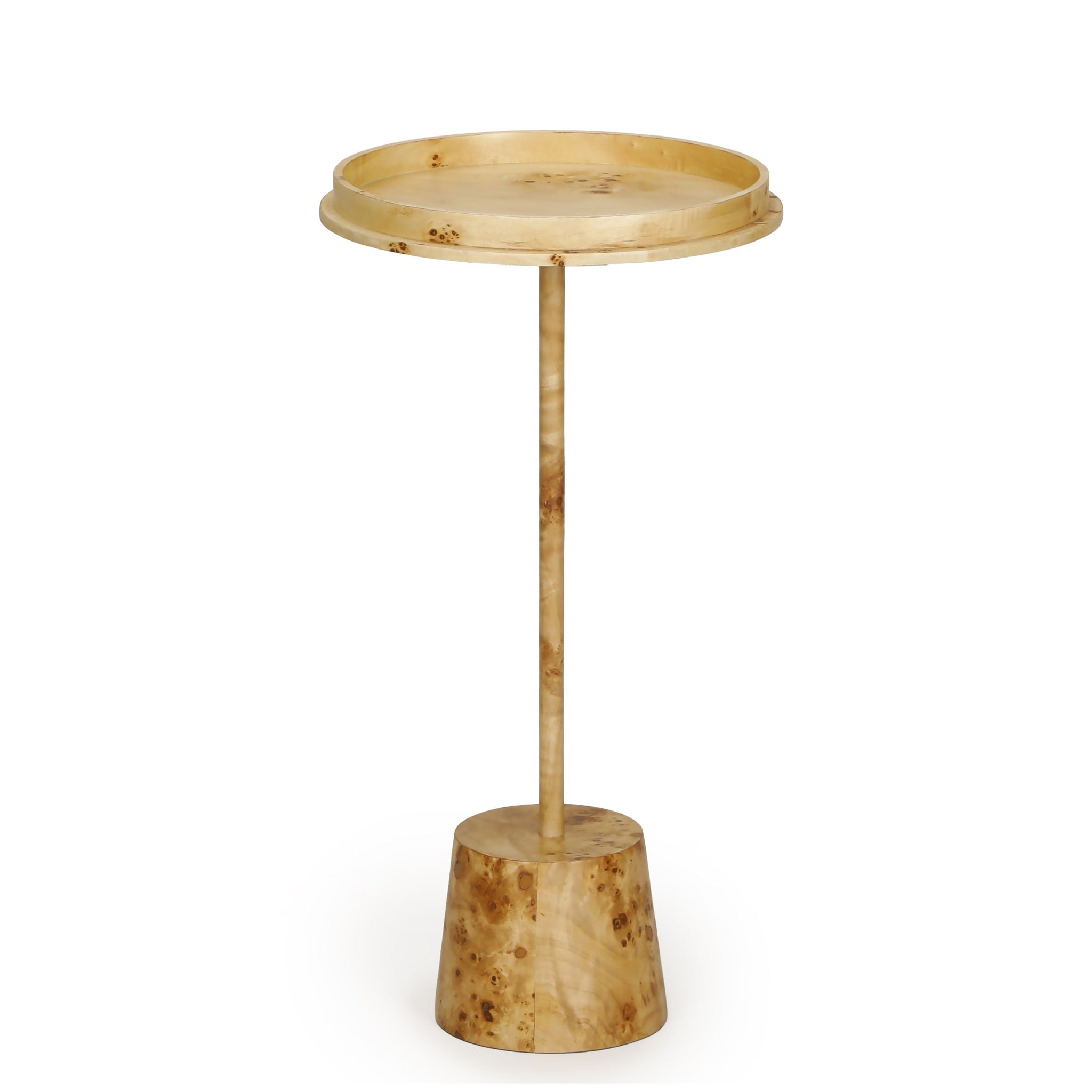 Destin - Burl Designer Side Table - Natural - Urban Living Furniture (Los Angeles, CA)