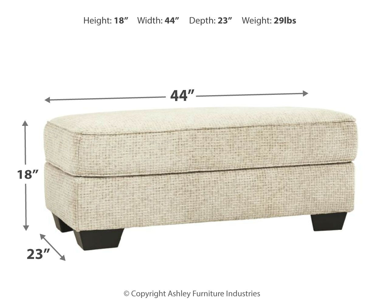 Monaghan - Sandstone - Ottoman - Urban Living Furniture (Los Angeles, CA)