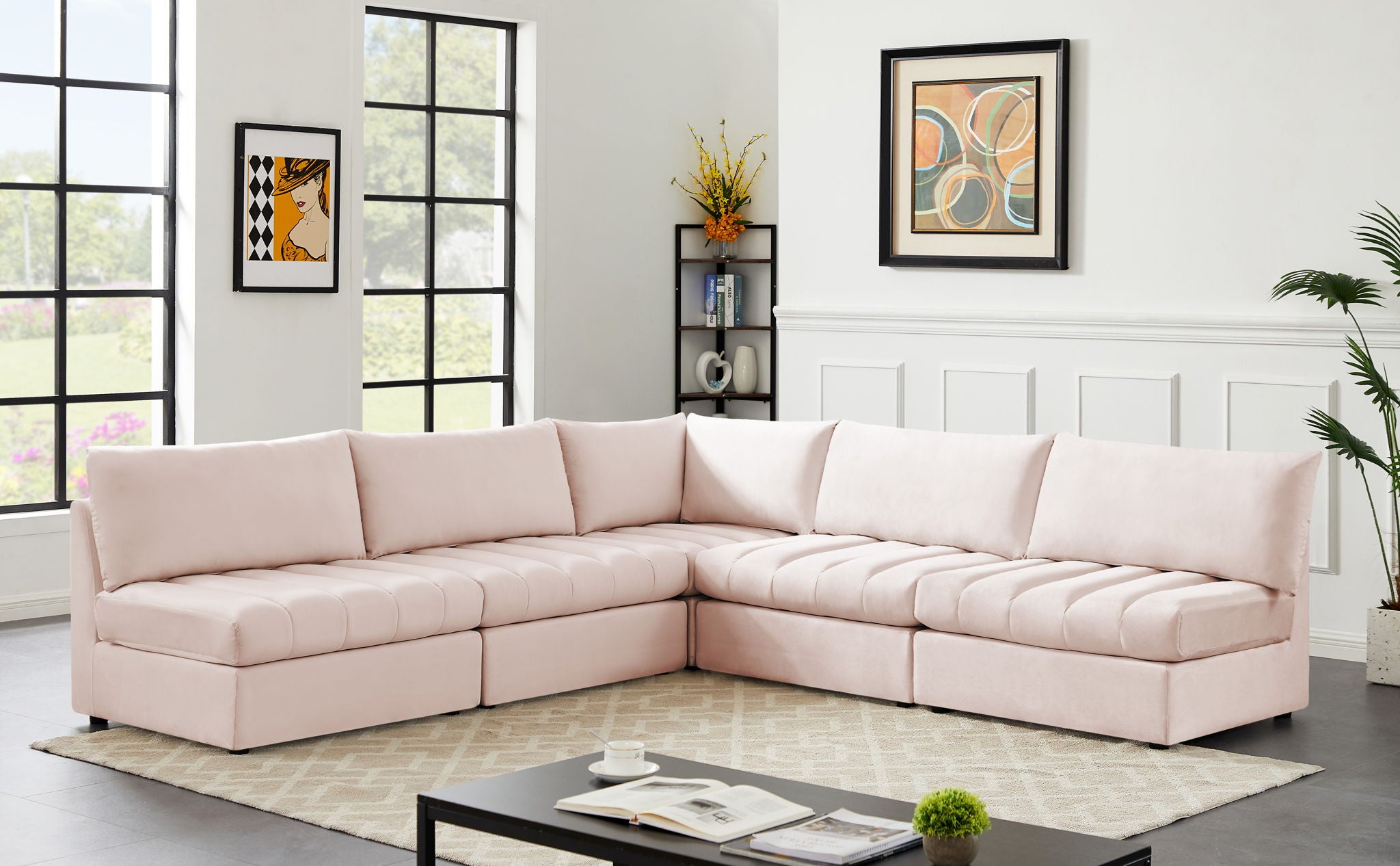 Jacob - Modular Corner Armless Sectional 5 Piece - Urban Living Furniture (Los Angeles, CA)