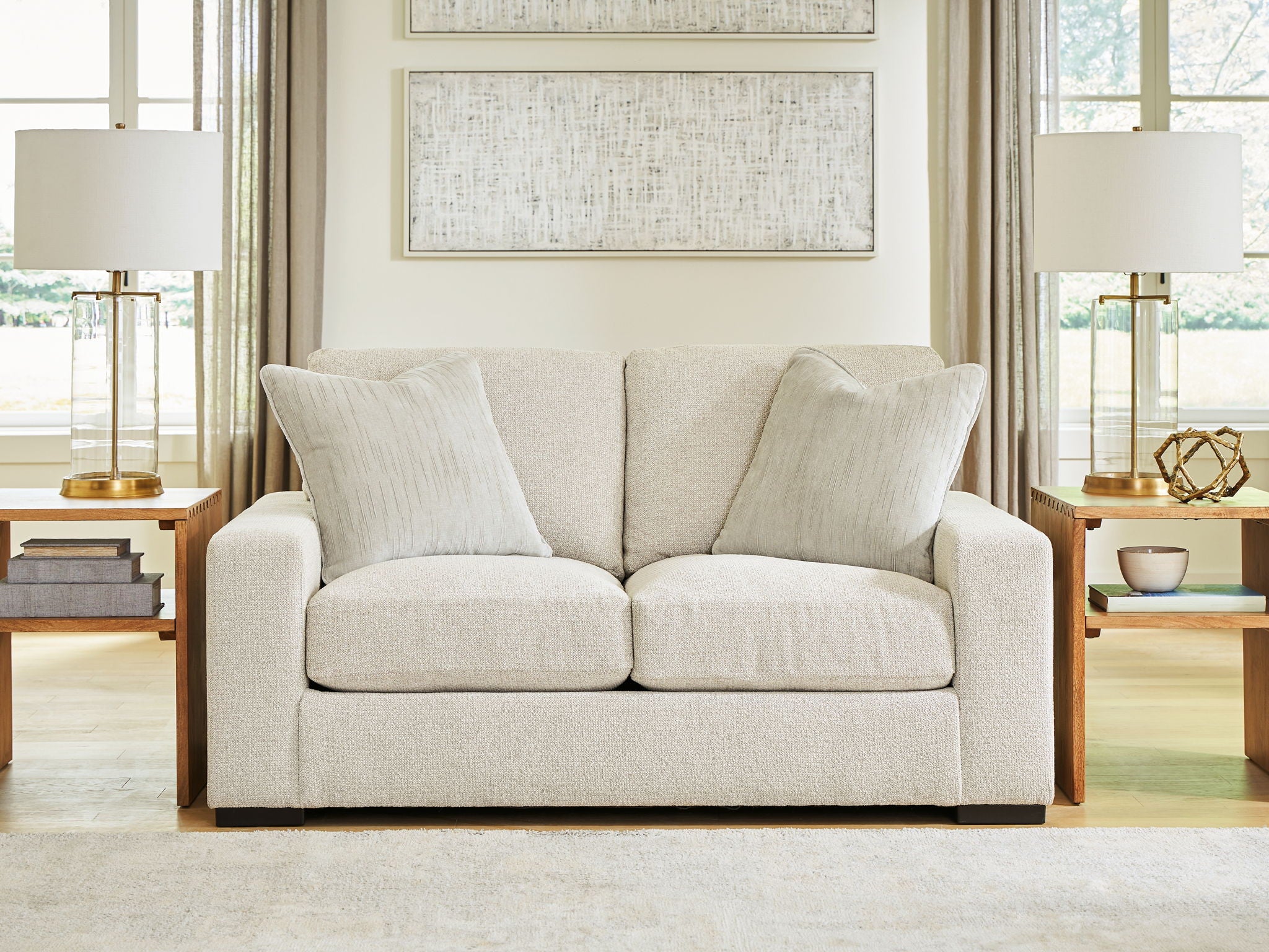 Conlee-Pike - Loveseat - Linen - Urban Living Furniture (Los Angeles, CA)