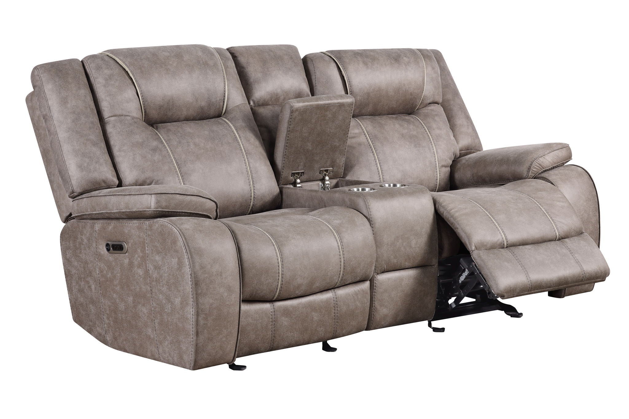 Blake - Reclining Console Loveseat - Desert Taupe - Urban Living Furniture (Los Angeles, CA)