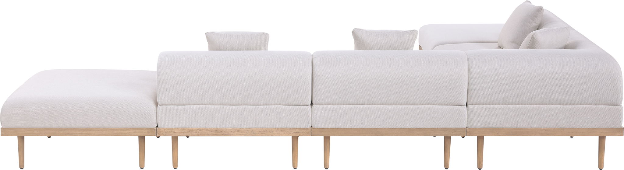 Laguna - 6 Piece 142" Outdoor Patio Modular Sectional - Urban Living Furniture (Los Angeles, CA)