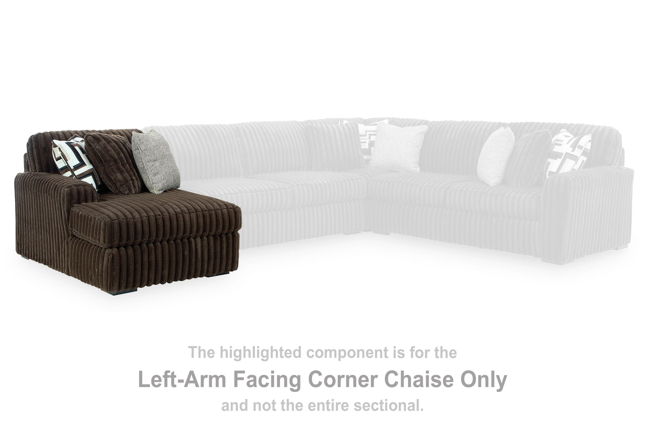Midnight-Madness - Chocolate - LAF Corner Chaise - Urban Living Furniture (Los Angeles, CA)