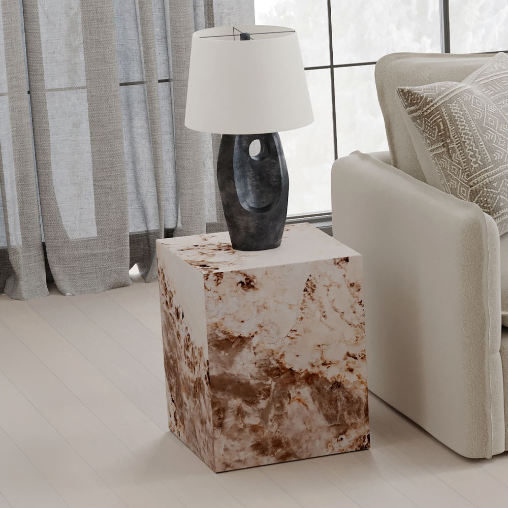 Fultan - End Table - Engineered Stone - Urban Living Furniture (Los Angeles, CA)