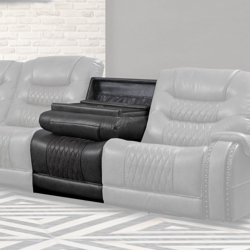 Outlaw - Armless Chair With Drop Down Table - Stallion - Urban Living Furniture (Los Angeles, CA)