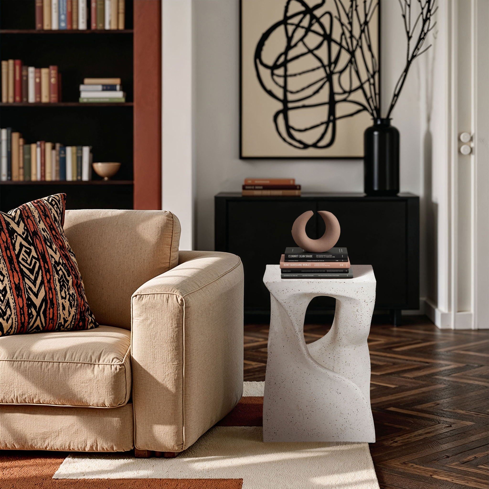 Jula - Concrete End Table - Urban Living Furniture (Los Angeles, CA)