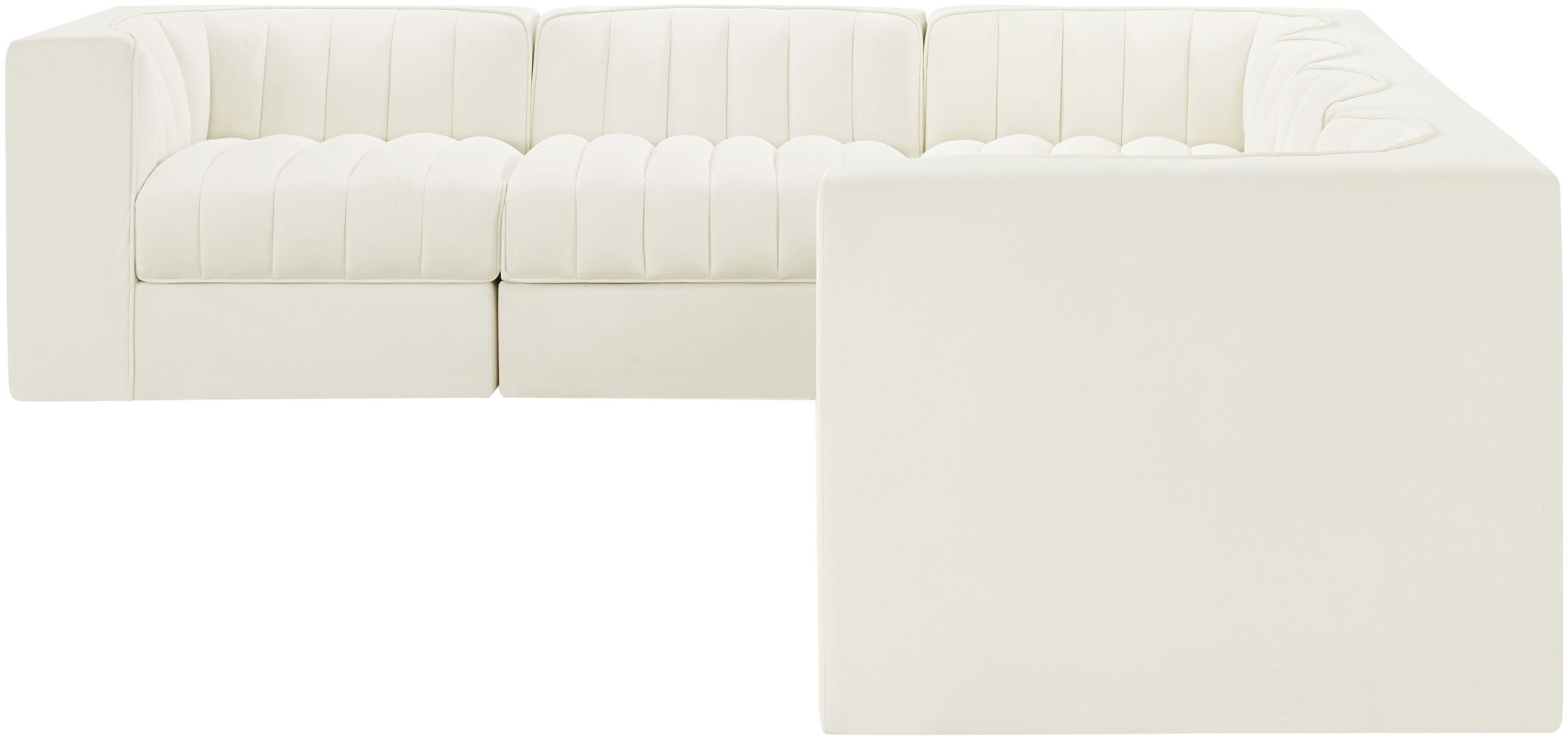 Rummi - Velvet Performance Fabric Upholstered 6 Piece Modular Sectional - Urban Living Furniture (Los Angeles, CA)