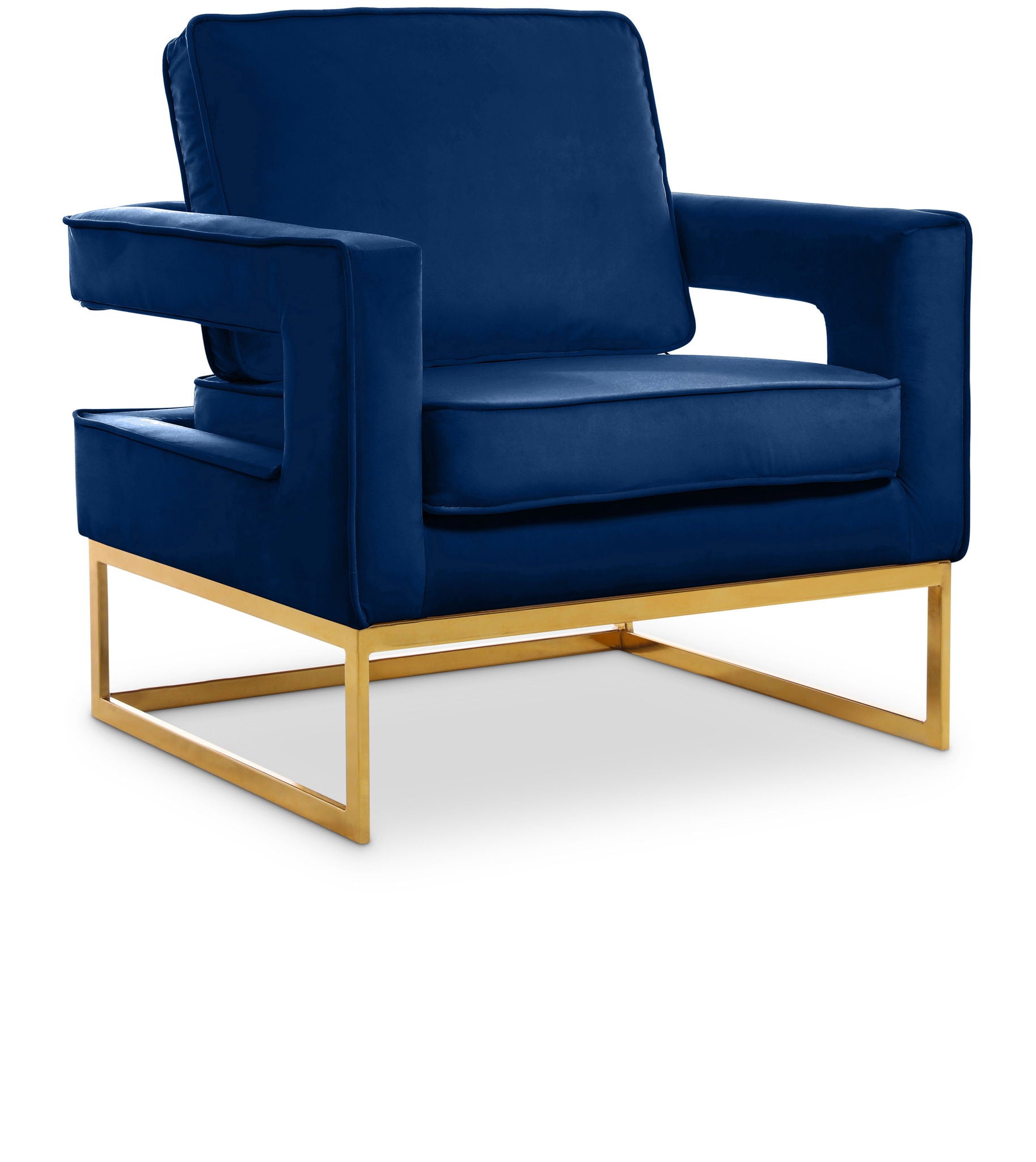 Noah - Accent Chair with Gold Legs - Urban Living Furniture (Los Angeles, CA)