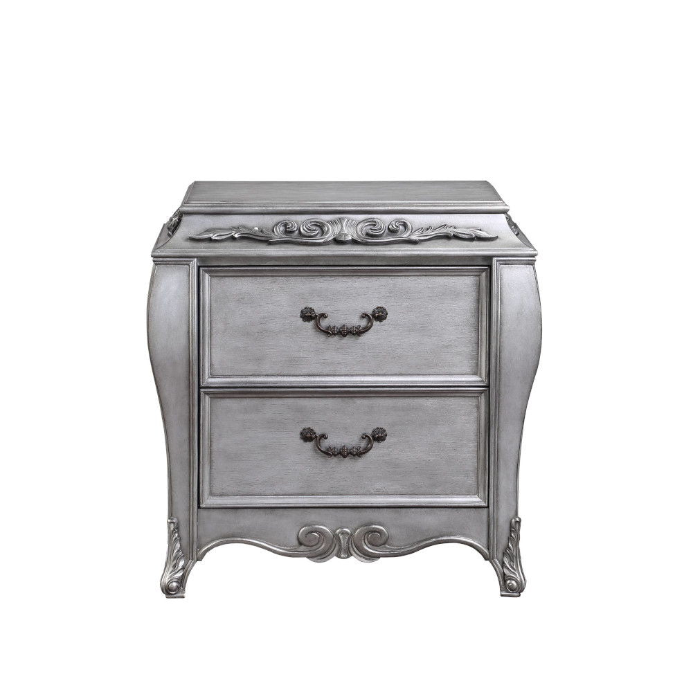 Leonora - Nightstand - Vintage Platinum - Urban Living Furniture (Los Angeles, CA)