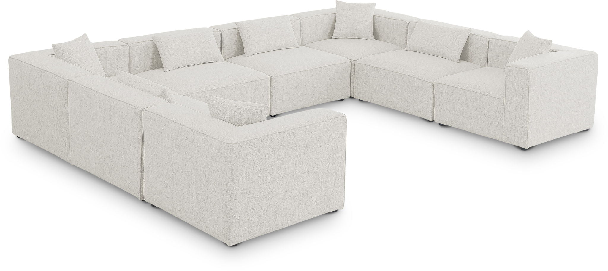Cube - Linen 8 Piece Modular Sectional - Urban Living Furniture (Los Angeles, CA)