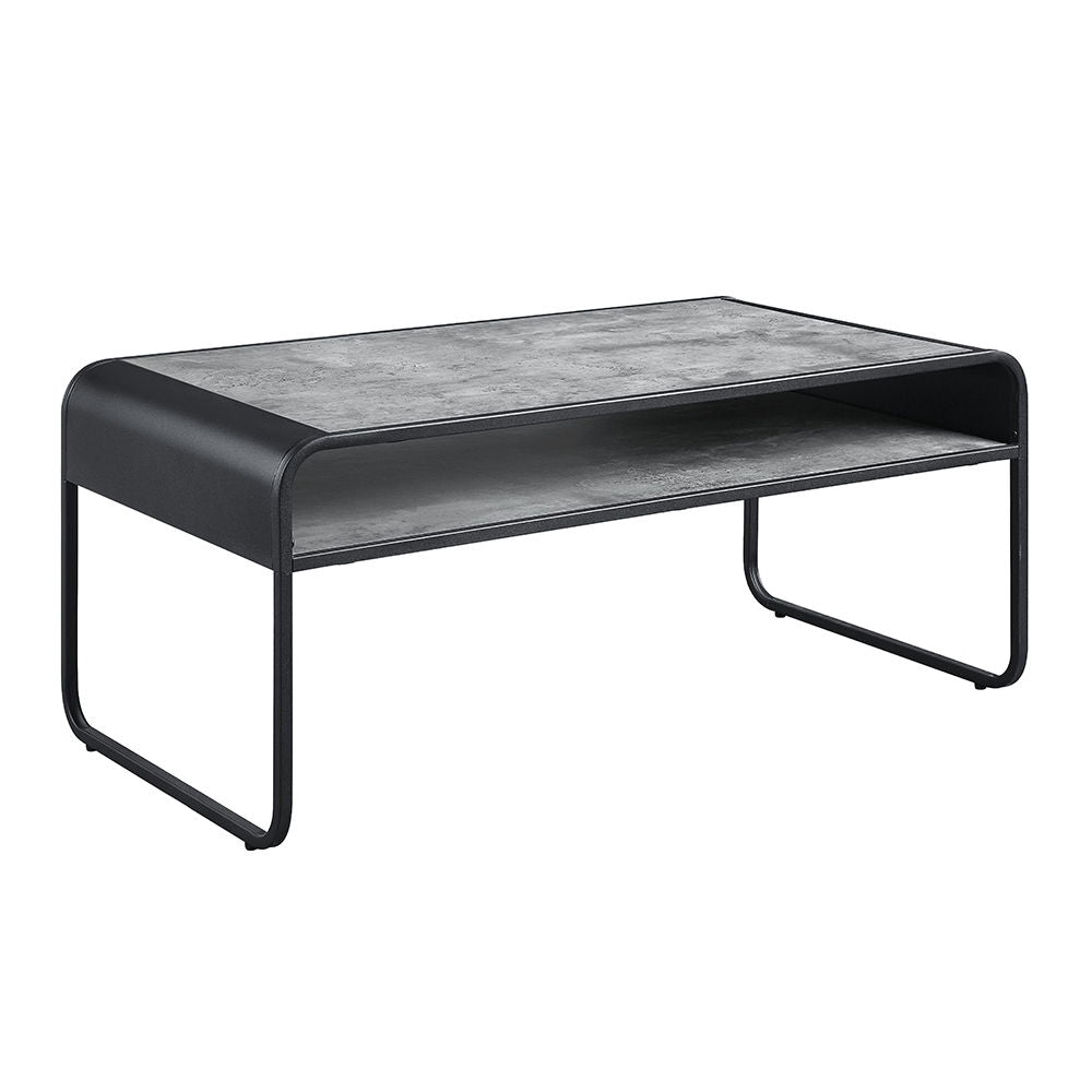Raziela - Coffee Table - Concrete Gray & Black - Urban Living Furniture (Los Angeles, CA)