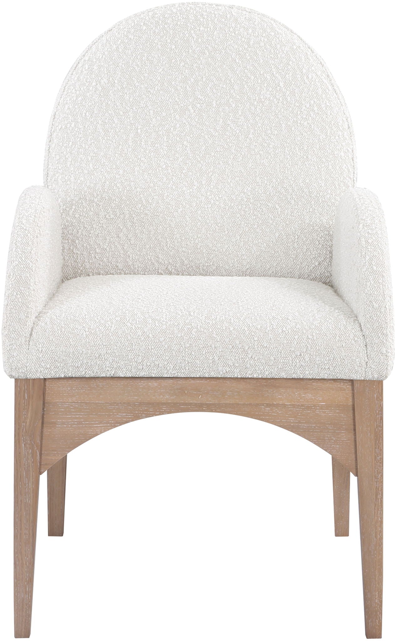 Waldorf - Boucle Dining Arm Chair With Natural Legs - Urban Living Furniture (Los Angeles, CA)