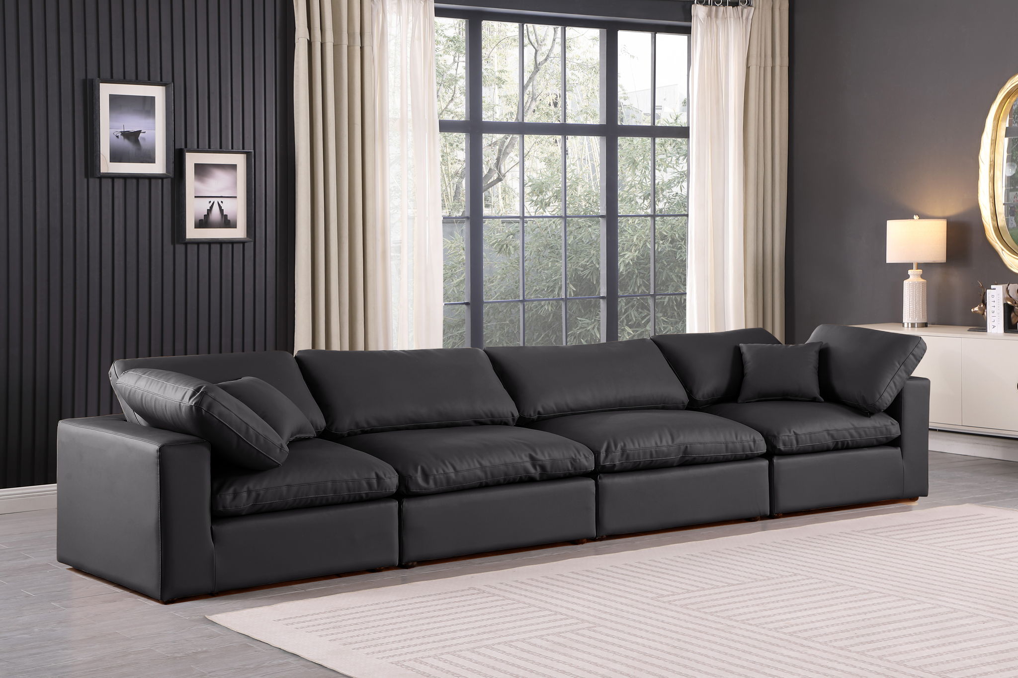 Comfy - Faux Leather Modular Sofa 4 Seats - Urban Living Furniture (Los Angeles, CA)