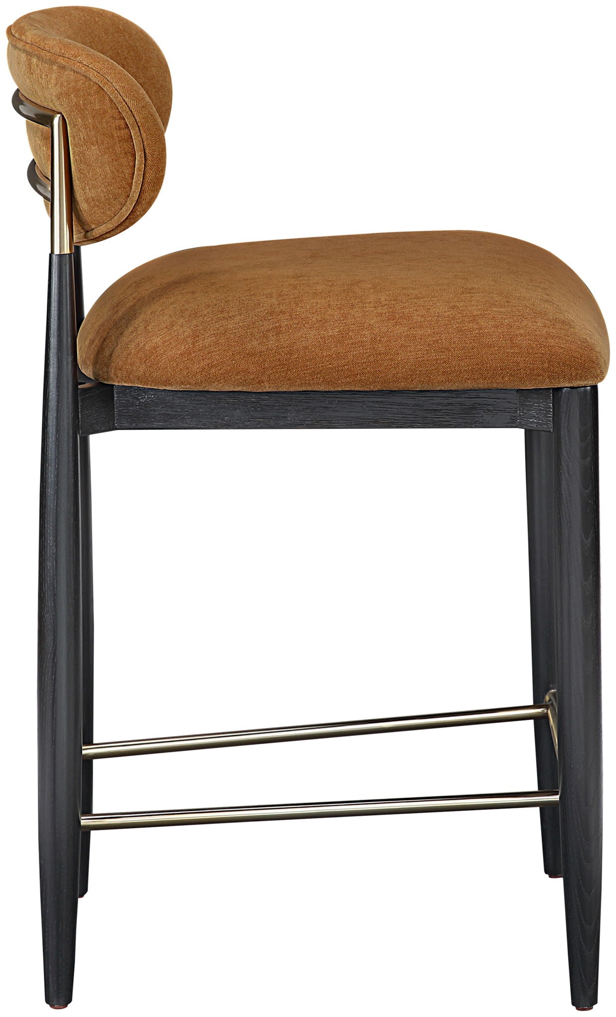 Riccio - Fabric Stool - Black Frame - Urban Living Furniture (Los Angeles, CA)