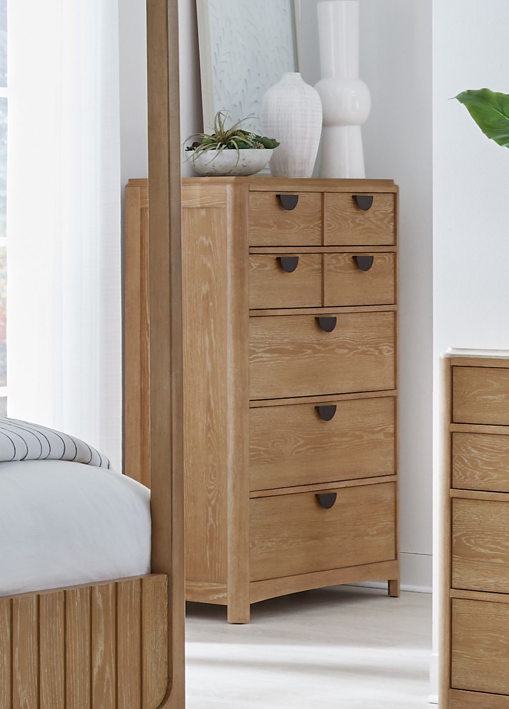 Escape - Bedroom 5 Drawer Chest With Cedar Bottom - Glazed Natural Oak - Urban Living Furniture (Los Angeles, CA)