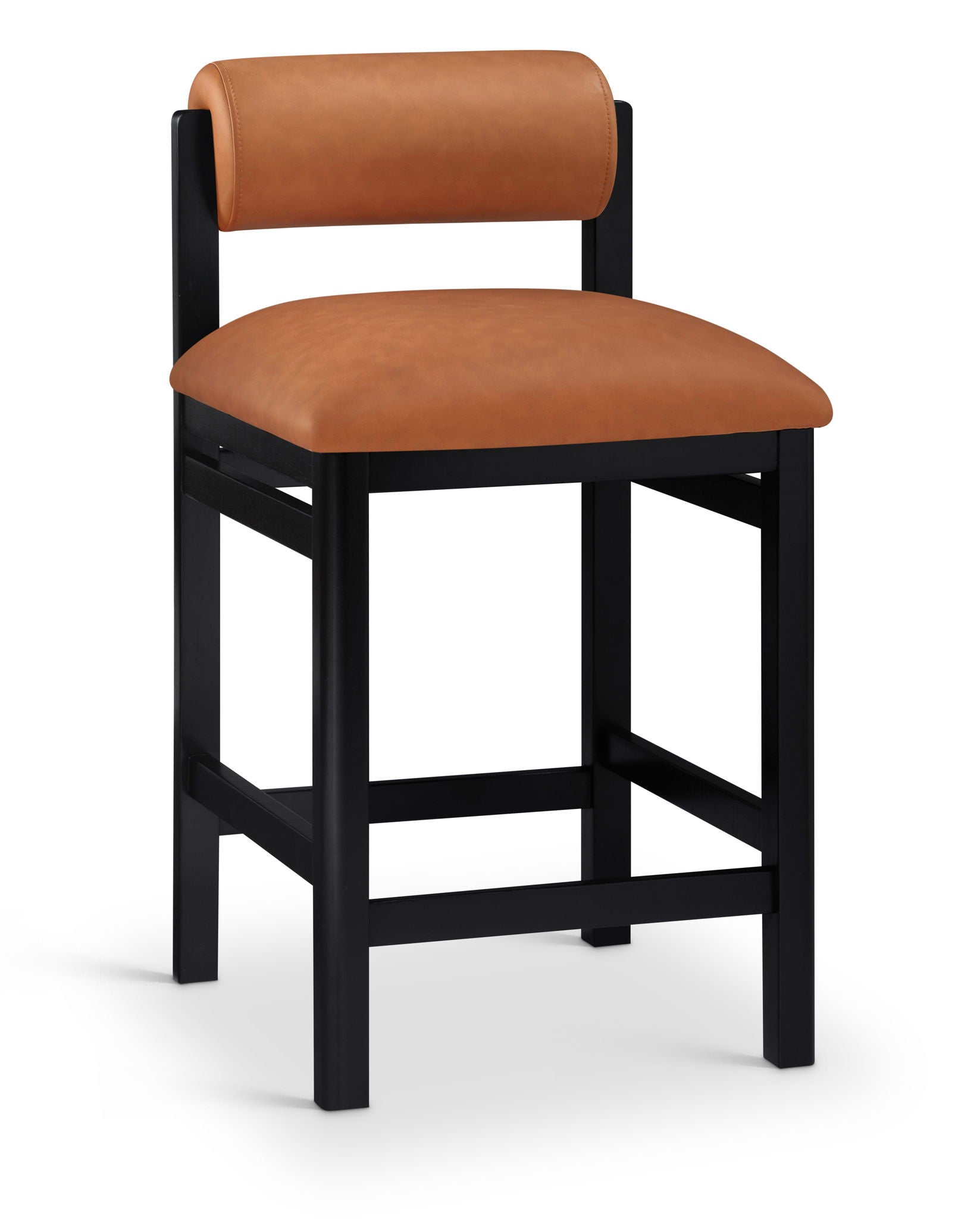 Roundhill - Faux Leather Counter Stool - Black Frame - Urban Living Furniture (Los Angeles, CA)