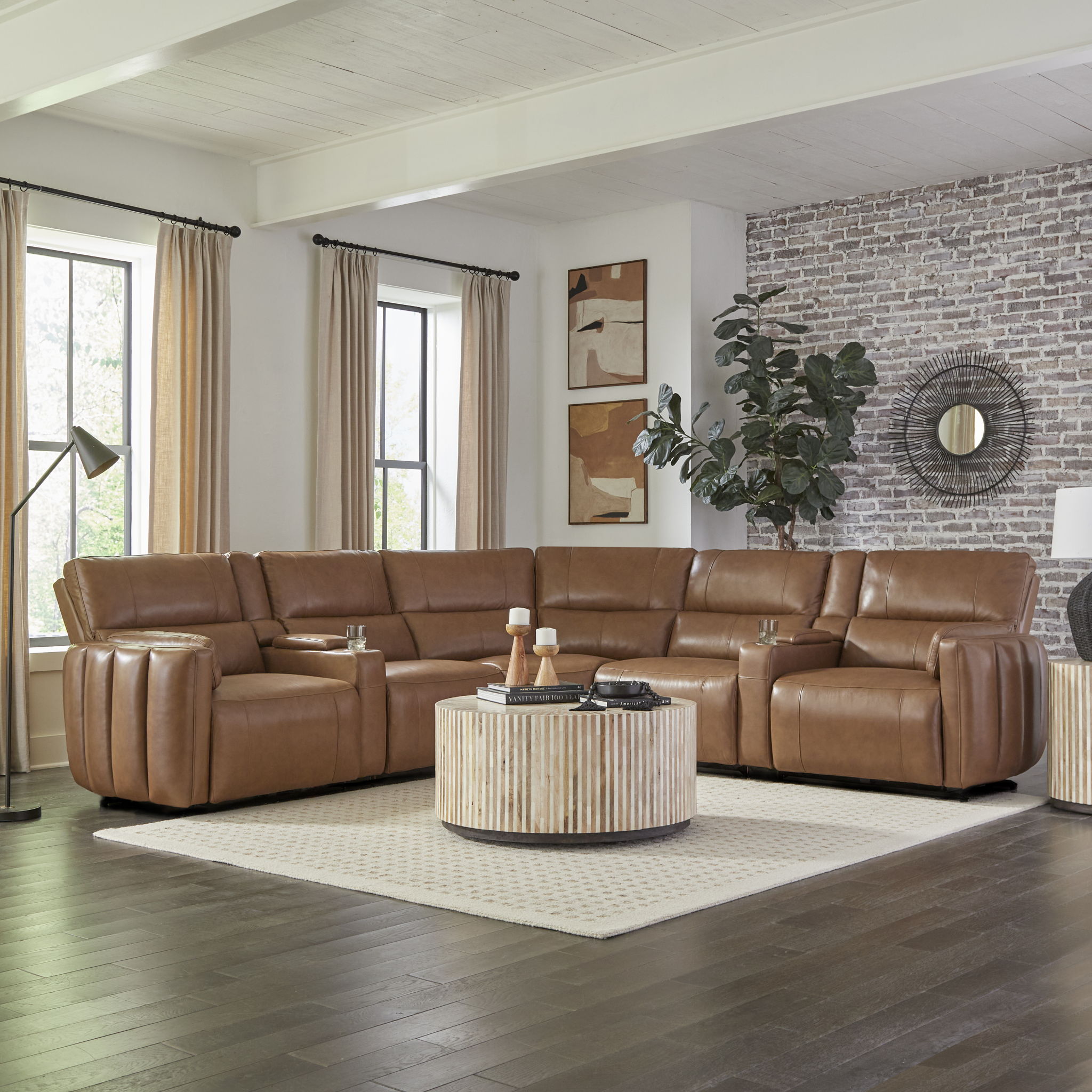 Modesto - Modular Power Reclining Sectional With Power Adjustable Headrests - Urban Living Furniture (Los Angeles, CA)