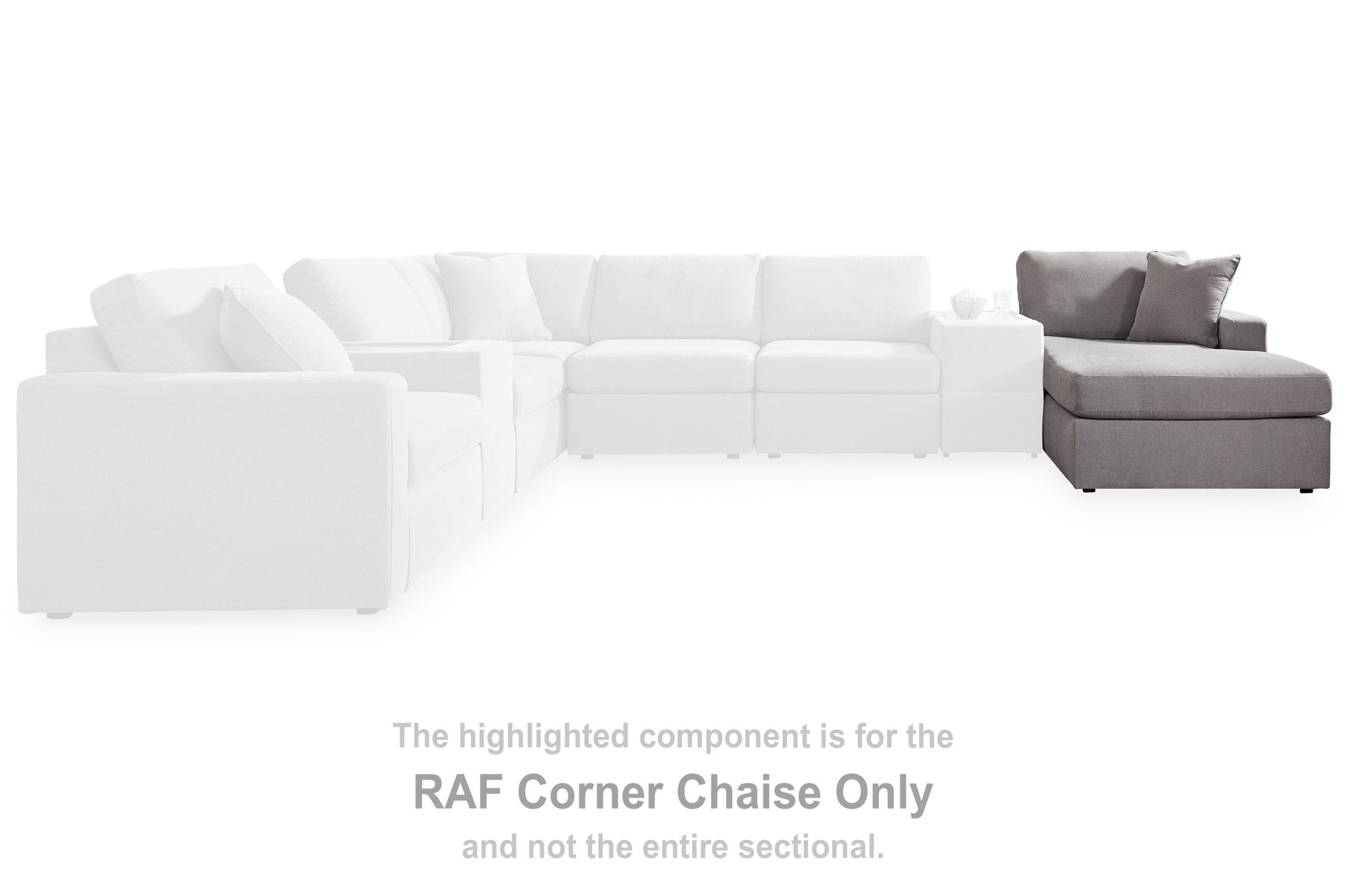 Modmax - Granite - Raf Corner Chaise - Urban Living Furniture (Los Angeles, CA)