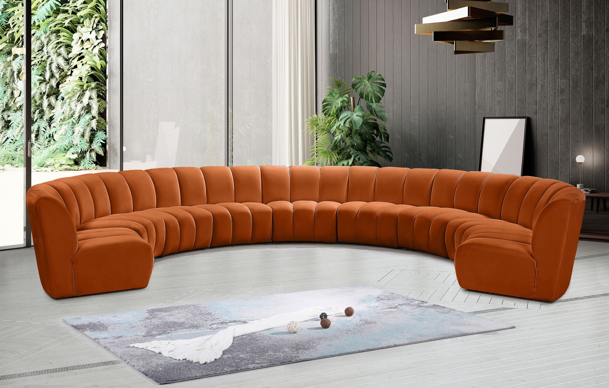 Infinity - 9 Piece Velvet Modular Sectional - Urban Living Furniture (Los Angeles, CA)