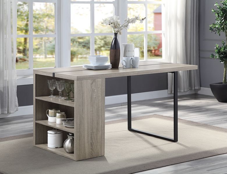 Patwin - Dining Table - Gray Oak & Black - Urban Living Furniture (Los Angeles, CA)