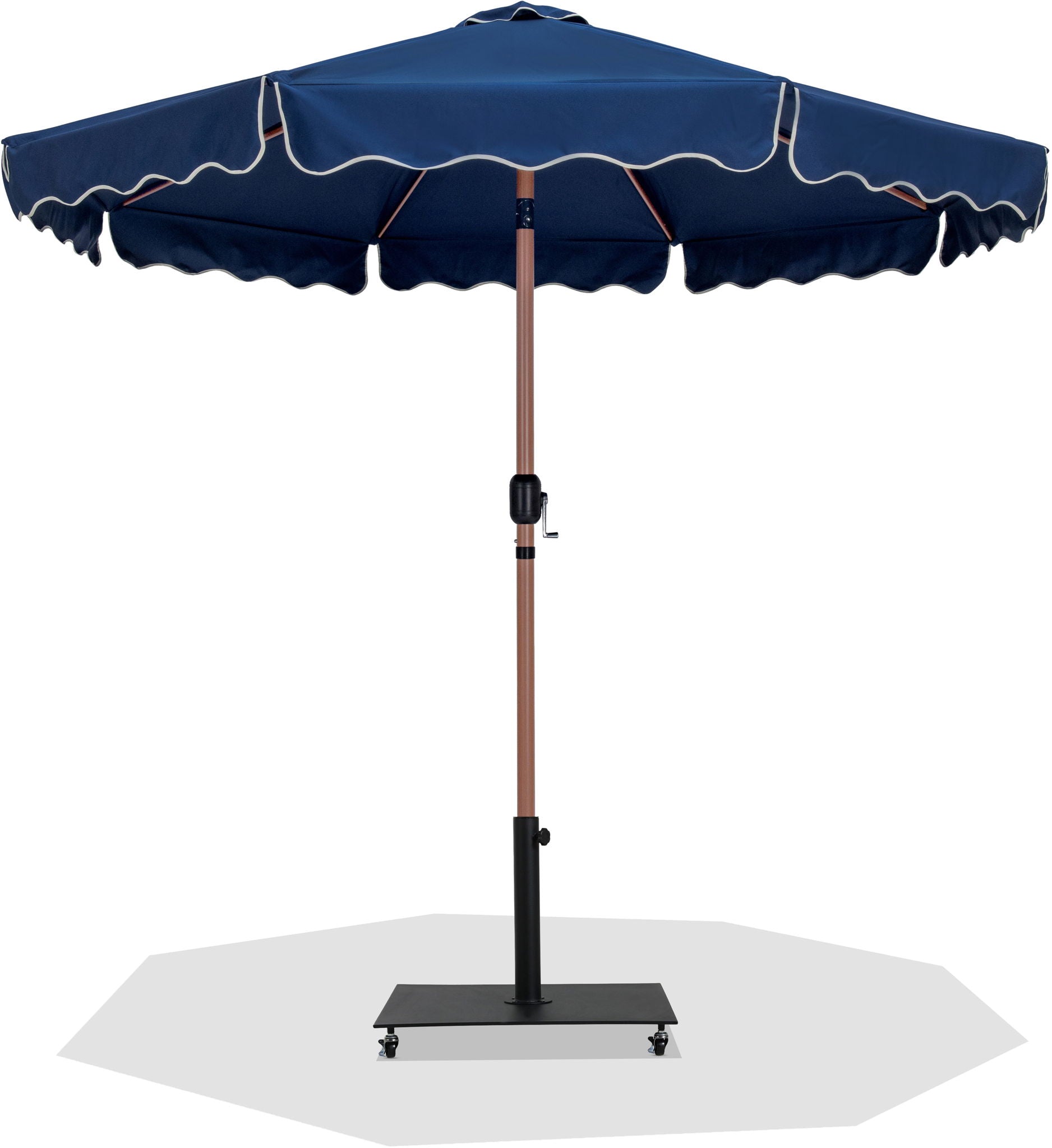 Amalfi - Aluminum Patio Umbrella - Black Base / Light Brown Pole - Urban Living Furniture (Los Angeles, CA)