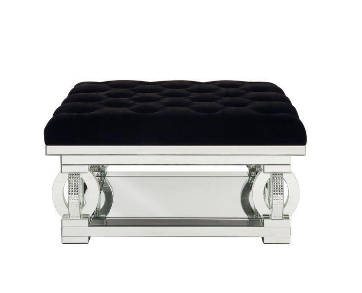 Ornat - Ottoman - Faux Square Diamonds - Urban Living Furniture (Los Angeles, CA)