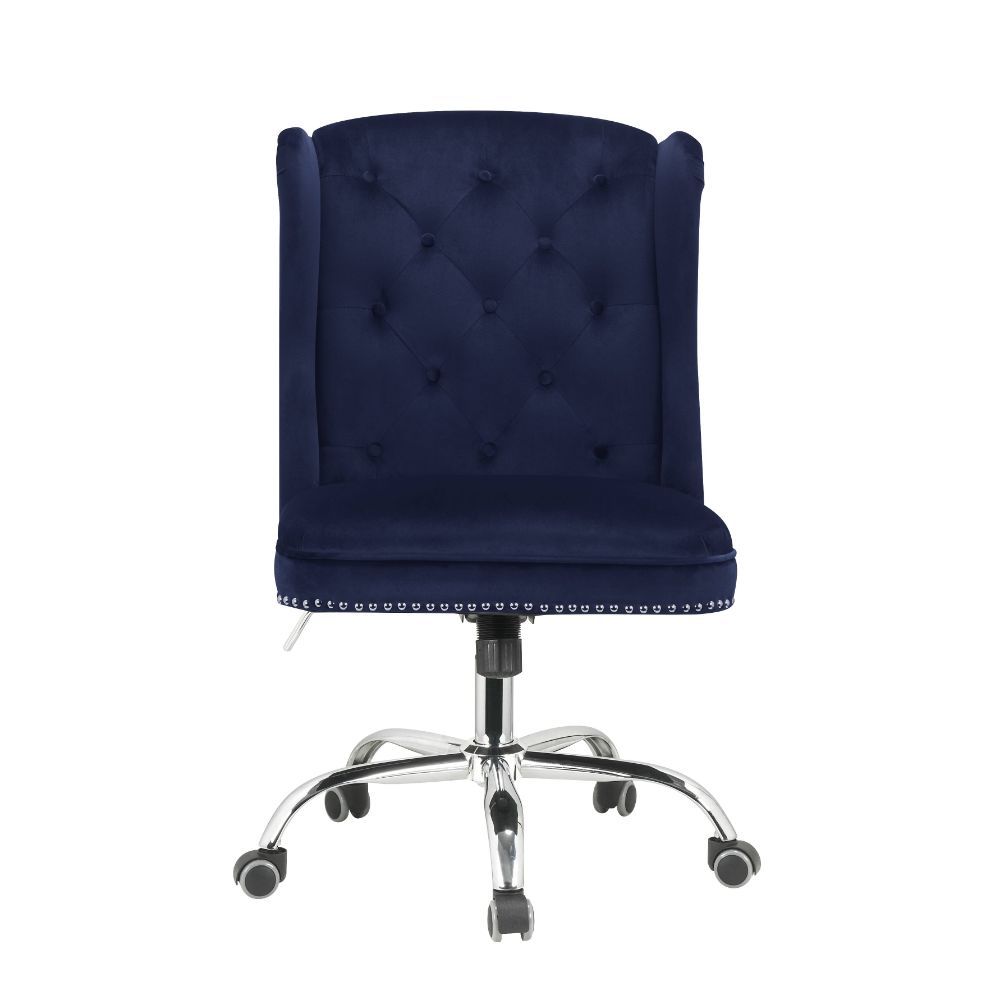 Jamesia - Office Chair - Midnight Blue Velvet - Urban Living Furniture (Los Angeles, CA)