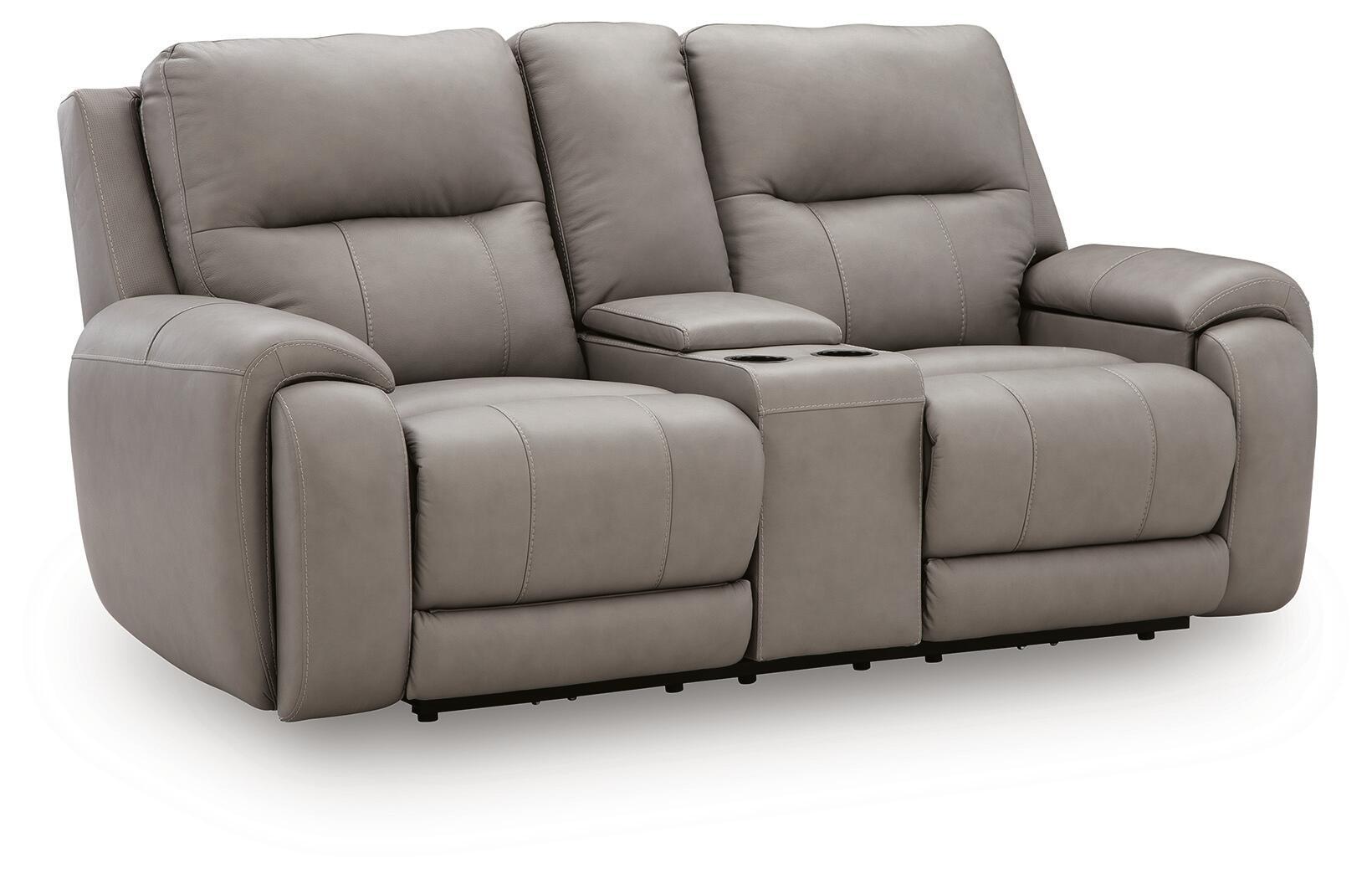 Real Moments - Power Reclining Loveseat With Audio Seating - Ash - Urban Living Furniture (Los Angeles, CA)