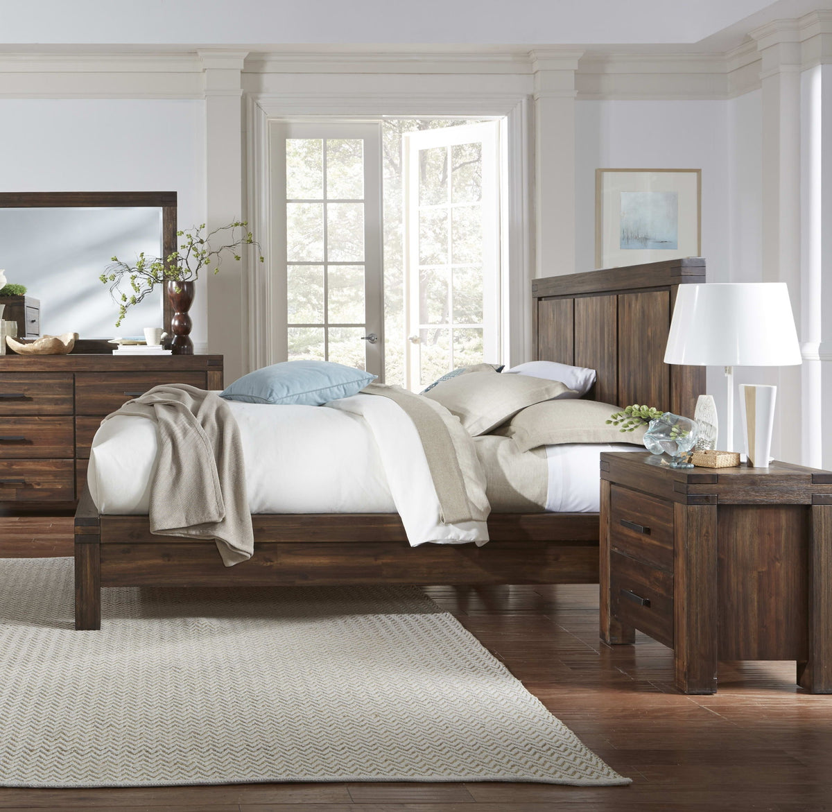 Meadow - Solid Wood Two Drawer Nightstand