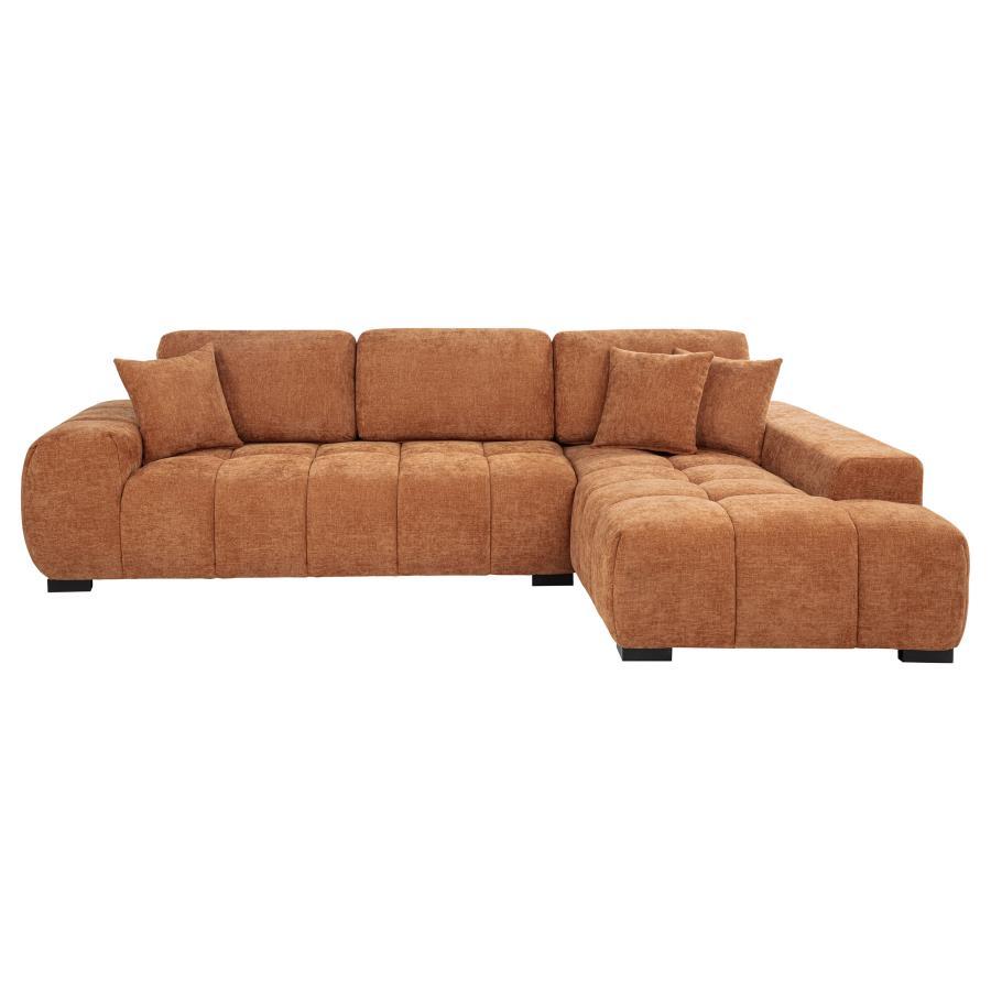 Octavia - RAF Chaise With Pillows, Box 2 of 2 - Orange - Urban Living Furniture (Los Angeles, CA)